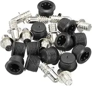 uxcell Speaker Grill Guides Plastic and Metal Dia 6mm for Speaker Parts Accessories Pack of 12