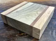ENGLISH & CLARO AMAZING! GRAIN Walnut LAMINATED 7.325” Bowl Blank Dry 350