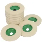 5Pcs 4inch Wool Polishing Disc Buffing Wheel Flap Felt Pads For Angle Grinder