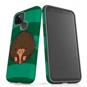 For Google Pixel 5 Case Tough Protective Cover Echidna Portrait