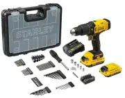 STANLEY FATMAX SCD711D2KA-B1 20V 2.0Ah 13 mm Cordless Brushed Hammer Drill Machi