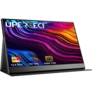 UPERFECT 15.6" FHD Gaming Monitor Dual USB-C PC Monitor IPS Computer Screen