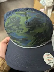 Brand New Patagonia Black Blue Green Truck Adjustable Truck Hat