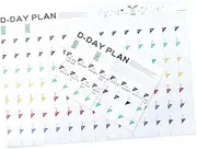 UTHCLO 12pcs Learning Schedule Countdown Calendar Day Self Discipline Planner for Compact Planning Supplies for Study Organization Management