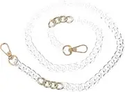 [JEWEDECO] Transparent Glasses Chain Eyeglass Holders Around Neck Thin Purse Strap Chains for Glasses Eyeglasses Chian Eye Glasses Chain Decorative Chain for Bag Eyeglass Lanyard