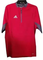adidas Baseball Cage Jacket Fielder’s Choice Climalite Power Red/Onix (XS)