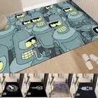 F-futuramas Floor Mat Entrance Door Washable Chairs Area Kitchen Welcome Doormat