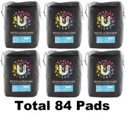 84 x U By Kotex Petite Ultrathin Pads Regular With Wings (6 x 14 Pack) Brand New