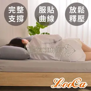 【LooCa】日本防蹣抗菌10cm記憶床墊-單人3尺(共2色)