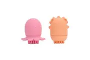 Annabel Trends Silicone Baby Bath Time Toy Brush Fun Play Set Octopus Lion