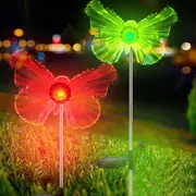 Solar Garden Stake Lights Water-resistant Outdoor Solar Butterfly Star Moon Lights for Yard Decoration