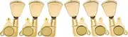 [Musiclily] 3L3R Sealed Guitar Tuners Tuning Pegs Machine Heads Set for Electric Acoustic Folk Guitar, Gold Keystone Button