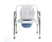 Elderly Pregnant Foldable Adjustable Shower Toilet Bedside Commode Chair Potty