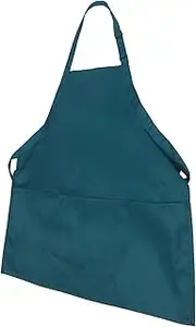 Halter Neck Apron Dish Apron Heavy Duty Apron Adjustable Apron Dish Washing Aprons Apron for Gardening Lab Apron Chemistry Aprons for Men Chemical Apron Polyester Cotton Dark Green MOBUTOFU