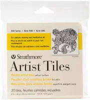 Strathmore Artist Tiles 4"X4" 20/Pkg-Bristol Vellum 62105970