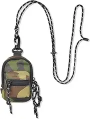[AdiStylinno] Coin Purse for Men Women, Fashion Small Coin Pouch Pendant Zip Bag, Mini Crossbody Bag Shoulder Bag, Portable Earphone Key Pouch with Adjustable Rope for Travel, Camouflage, Coin purse