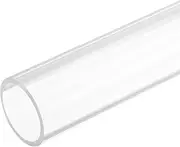 sourcing map Acrylic Pipe Rigid Round Tube Clear 32 mm ID 38mm OD 305mm for Lamps and Lanterns,Water Cooling System