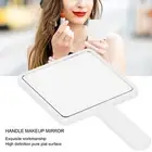 2pcs Handheld Makeup Mirror Portable Square Vanity Mirror Compact Beauty GDM