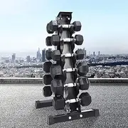 6-Tier Dumbbell Storage Rack 6 Pairs Weight Holder Vertical Home Gym Equipment