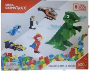 Mega Construx 600pc DYNAMIC & COLOURFUL BOX OF BLOCKS by Mega Bloks / Mattel