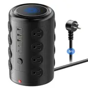 Power Strip Tower with 16 Outlets and 5 USB Ports (2 USB-C) 1875W 1500J