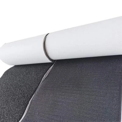 6 inch Width Self Adhesive Hook and Loop Fastening Tape Heavy Duty Strips 1 Y...