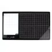 Tim Holtz Glass Cutting Mat - Left Handed Work Surface with 12x14 Measuring G...