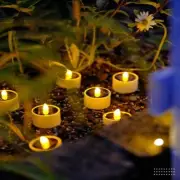 Waterproof Electronic LED Candles Solar Power Tea Lights Flameless Lights