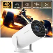 Android 4K Cinema Projector -HY300 Projector- Home &Outdoor 180° Flexible Bundle