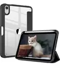 iPad Mini 6 Case (8.3 Inch) 2021 with Pencil Holder, Transparent Clear Back “033