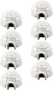 WESIEVYA 8pcs Igloo Model Igloo Decor Igloo Retro Miniature Igloo Igloo Figurines Simulation Model for Decorate