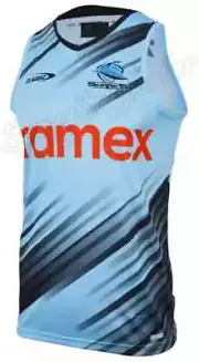 Cronulla Sharks 2024 NRL Mens Sky Training Singlet Sizes S-7XL BNWT