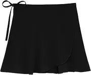 [Lilax] Girls Ballet Skirt Chiffon Wrap/Pull-On Dance Skirt