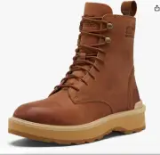 Sorel Women's Hi-Line Lace Boot - Scorch, Tawny Buff - Size 12