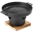 Mini Outdoor BBQ Plate Detachable Japanese Alcohol Stove Hibachi Grill (D) Hot