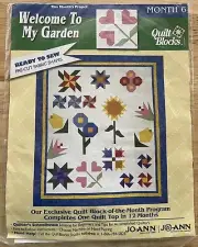 JoAnn Quilt Block Of The Month Kit Welcome to My Garden BLEEDING HEART Month 6