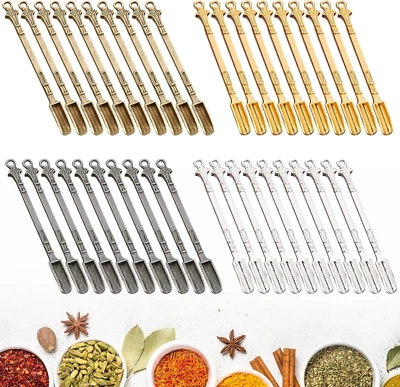 40 Pcs Mini Shovel Spoons,Tiny Spoons for Powder,Metal Spoon Power Scoop Tablewa