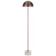Domez Floor Lamp White Terrazzo Bronze | Telbix Lighting