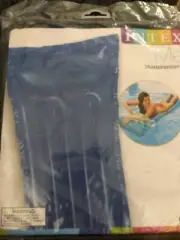 Intex Mat Transparent Mat 72"x27" Blue New in Package Float Pool Lounge