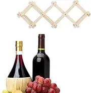 Wine Bottle Holder Tabletop Wine Rack Farmhouse Wine Holder Tabletop Wine Holder Cabinet Wine Holder Wine Storage Organizer Wine Bottle Stand Wine Shelf Organizer Bamboo