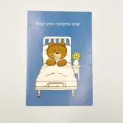 Drawing Board Get Well Vintage Greeting Card Bear Judy Ziegler Unused