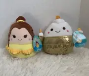 squishmallow Disney belle and lumiere 8” New