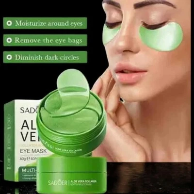 60pcs Under Eye Patches Aloe Vera Gel Eye Mask Dark Circle Anti Wrinkles Patches