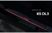 LED Front Door Scuff Step Cover Molding Trim Garnish 1Set Kia 2021 Optima / K5