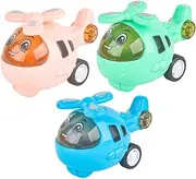 Generic 3Pcs Inertia Car Plaything for Compact Plane Model Material Safe for Hands Indoor Outdoor Fun Stimulates Creativity
