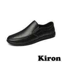 在飛比找momo購物網優惠-【Kiron】商務皮鞋/百搭經典商務套腳休閒皮鞋 樂福鞋-男