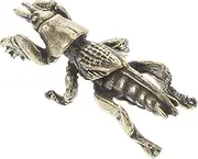 EXAOMBLE Mini Brass Mole Figurine Retro Inspired Insect Decor for Home Display Antique Brass Ornament with Lifelike Details Unique Collectible for Tea Lovers and Decor Enthusiasts