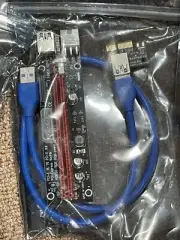 PCIE Riser Adapter Card for GPU Crypto Mining 16X to 1X LED Status