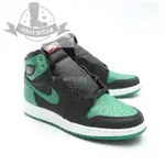 特惠 女鞋NIKE AIR JORDAN 1 OG GS PINE GREEN AJ1黑綠大童鞋575441-030