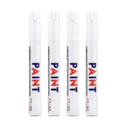 4x Waterproof White Paint Pens Permanent Marker Pen For Car Rubber Tyre Tire